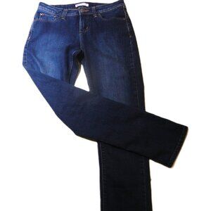 LEE Perfect Fit Jeans 8r STRAIGHT LEG  30W 30L  BLUE WASH MOM JEANS